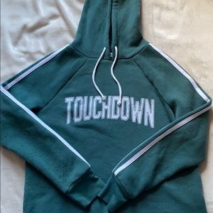 “Touchdown” green hoodie
